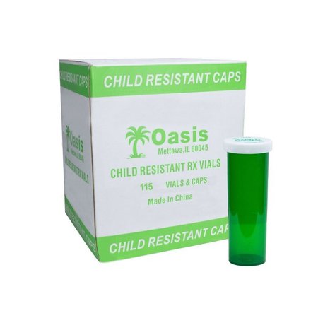 OASIS Green Prescription Vials, 60 Dram, Each VIAL60D-GZ